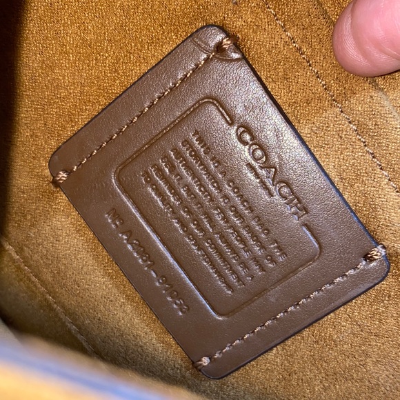 Coach Striped Crossbody Bag with Gold Chain - Picture 10 of 16